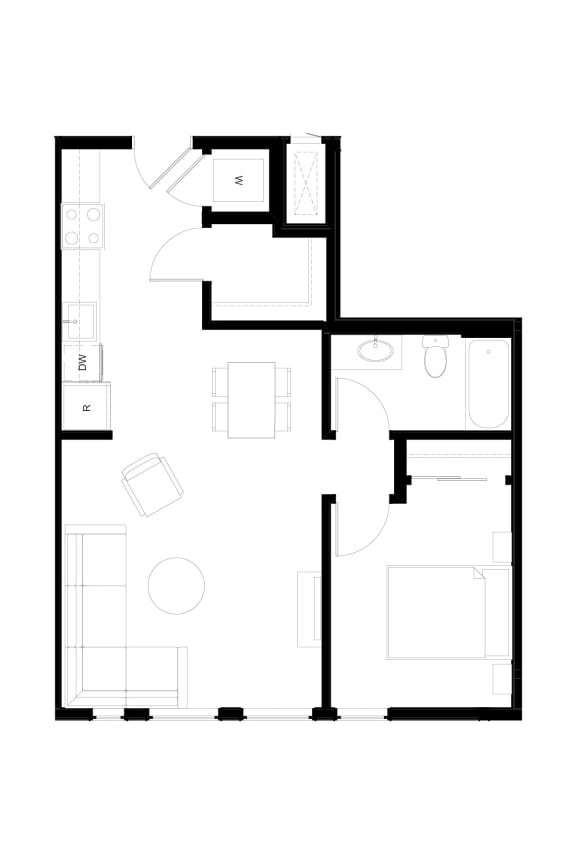 Floor Plans of Muir in Seattle, WA